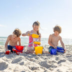 Spielstabil Large Sand Pail Beach Toy - 2.5L German-Made Sand Bucket - Kids Beach Essentials, Toddler Outdoor Toys, & Sandbox Toys - Colors Vary