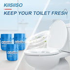 KIISIISO Toilet Bowl Cleaners 6 Bottles, Automatic Long-Lasting Toilet Bowl Cleaner Tablets in Bottle, for About 6 Months' Supply, Blue