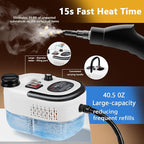 Steam Cleaner Handheld with 1200ml Large Water Tank, High Pressure Steamer for Floors, Upholstery, Grout, Car
