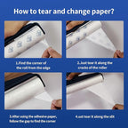13.8in Large Size Floor Lint Rollers for Pet Hair Extra Sticky 51.2in Long Handle Giant Big Hair Picker Upper from Sticky Mop for Cleaning Dog Cat Hair Animal Fur Removal Roller Couch Bed Sheet Carpet
