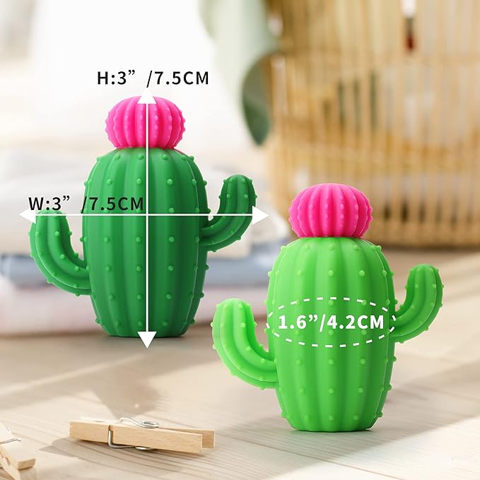 Silicone Dryer Balls, Spacenight Natural Fabric Softener, Reusable, Reduces Clothing Wrinkles and Saves Drying Time (SPA-Viridis)