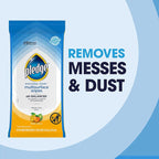 Pledge Multisurface Cleaning Wipes, pH Balanced, Fresh Citrus, 25 Count (Pack of 4, 100 Total Wipes)