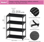 Autonomier 4 Tier Extra Small Shoe Rack (16.3" Wide), Narrow Stackable Kids Toddler Adult Shoe Storage Organizer Shelf for Closet Floor Entryway Bedroom, Space Saver Shoe Rack Organization Shelves