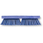 SPARTA Plastic Floor Scrub Brush, Brush Head Only, Deck Brush with ACME Standard Thread Fitting for Deck, Industrial Kitchens, and Hospitals, 10 Inches, Blue, (Pack of 6)