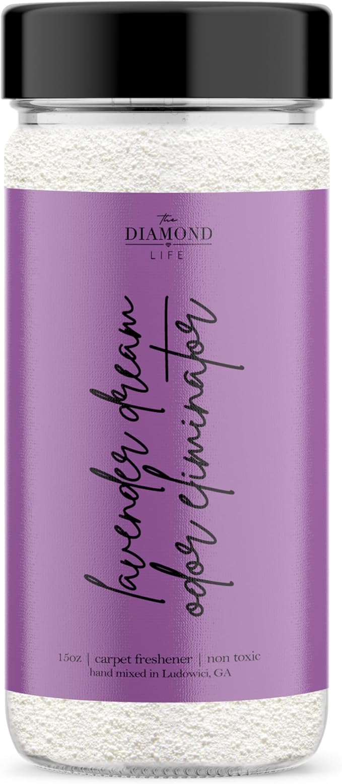 Home Lavender Dreams Carpet Deodorizer Powder For Home, Vaccuuming Upholstery, Pet Urine, Dog Bed/Cat Litter Box– Eliminates Odors, Pet-Friendly - Lavender, Pomelo & Magnolia