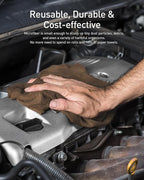 Fantasticlean Microfiber Cleaning Cloth Roll -90 Pack, Tear Away Microfiber Towels, 12" x 12", Reusable, Washable, Scratch Free, Ultra Absorbent for Car, Home Supplies, Shop (Tan)