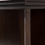 SIMPLIHOME Acadian Bookcase - 57 inch Tall 12-Cube Solid Wood Storage Display Unit in Brunette Brown, Transitional Cube Organizer for Living Room or Office with Fixed Shelves and Tapered Legs