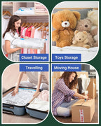 6 Pack Jumbo Vacuum Storage Bags (40"x28"), Reusable Vacuum Sealer Compression Space Saver Bag for Clothes, Mattress, Blanket, Duvets, Pillows, Comforters, Quilt, Travel (Pump Not Included)