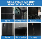 Appliance Paint Appliance Touch Up Paint High-Gloss Black Surface Touch Up Paint Pen Scratch Repair for Appliances Refrigerator Metal Surfaces Dishwasher Dryer Microwave Washers