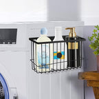 Magnetic Dryer Ball Holder for Laundry Room Dryer Ball Organization, Magnetic Lint Bin for Laundry Room Wool Dryer Ball Organizer, Iron Dryer Ball Container for Laundry Room Storage（Black）