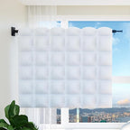 Clothes Drying Rack,Laundry Drying Rack,Wall Mounted Clothes Rack,Laundry Rack Wall Mount,Folding Retractable Collapsible Drying Rack Clothing (Three-Poles,Loop Shape Hooks)