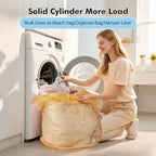 3Pcs Mesh Laundry Bags Washing Machine Mesh Wash Bags Jumbo for Delicates Clothes,Bed Linen,Toys with Drawstring Closure Sturdy(3 XXLarge 28 x 26 Inches, Yellow)