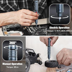 PKEY Cordless Electric Screwdriver Set, Mini Electric Screwdriver, 28 Magnetic Bits, 3 Gears Torque, Two batteries，Rechargeable Portable Repair Tool Kit for Electronics Laptops Clocks Glasses Camera