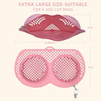 Bra Laundry Bag for Delicates, Machine Mesh Laundry Bags, Lingerie Protector for Bras, 2025 Upgrade No-Fallout Design - Lockable Zipper & 2 Keys for Bras, Underwear, Fits A-38DDCup