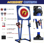 Axe Throwing Game for Backyard - Steel Frame Ax Throw Kit for Kids & Adults - Bristle Target with 6 Throwing Axes Set & Travel Bag - Outdoor/Indoor for Kids & Families Yard Carnival Games