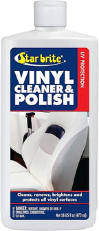 STAR BRITE Vinyl Cleaner, Polish & Protectant - Clean, Renew, Brighten & Protect All Vinyl Surfaces - Marine Grade Shampoo, Polish & UV Protection
