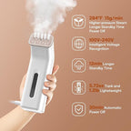 Travel Steamer for Clothes,100V-240V for Globle Traveling,Book-size Integrated design,Steamer ＆ Iron 2 In 1 for Clothes Portable mini, Clothes Steamer handheld for Home,Office(Panda color)