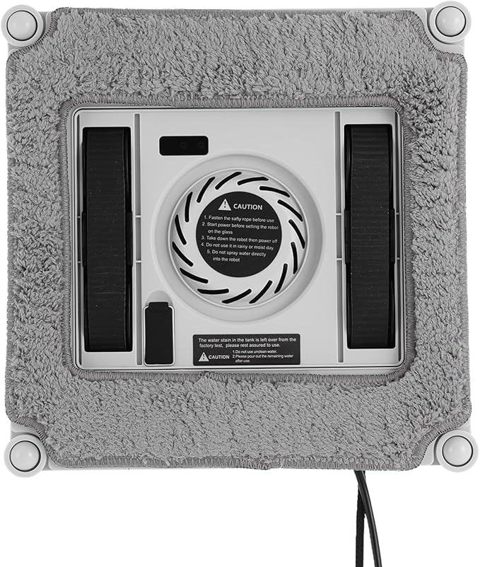 Automatic Window Cleaner 2500Pa Suction Window Cleaner Robot with Dual Spray Design and Remote Control 3 Path Modes Window Cleaning Machine for Windows, Tiles 322.92-538.2ft²Cleaning Area (White)