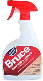 Stock Your Home Bruce Hardwood and Laminate Floor Cleaner (2 Pack) Residue Free Floor Cleaner for Mopping, Two 32 oz Spray Bottles Microfiber Cleaning Cloth