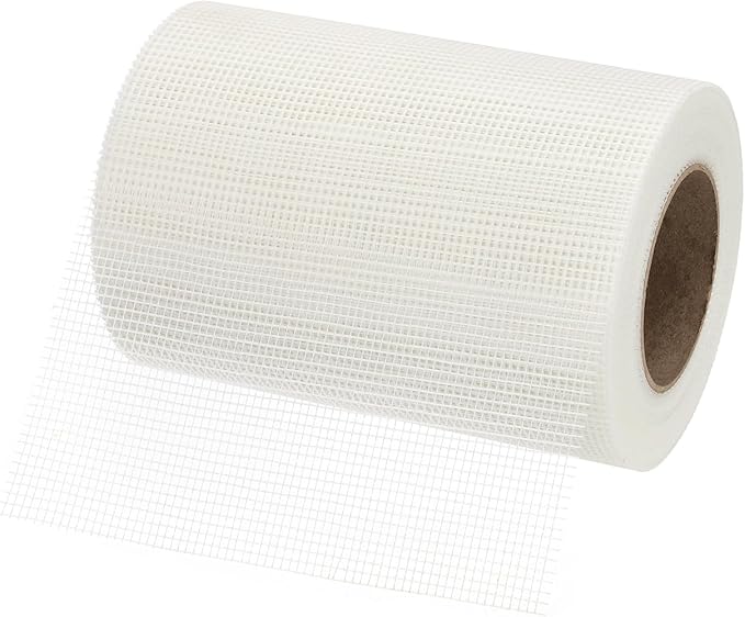 PATIKIL Drywall Repair Mesh Tape, 8 inch x 164 ft Fiberglass Repair Patch Self-Adhesive Dry Wall Joint Tape 9 Mesh Wall Hole Crack and Seam Patch, White