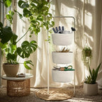Hanging Baskets for Organizing,Bathroom Organizers and Storage,3-Tier Woven Cotton Wall-Mounted Storage Organizer Bag Decorative,Kitchen,Living Room,Bedroom