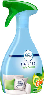 Febreze Fabric Spray Air Freshener, Odor-Fighting Fabric Refresher, Sneaker Balls Alternative, Couch Cleaner, Linen Spray, Multi-Use, Gain Original Scent, 23.6 fl oz