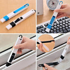 12Pcs Small Cleaning Brush, Crevice Gap Cleaning Brush,Door Window Track Groove Corner Crevice Cleaning Brushes for Cleaning Window Grooves/Bathroom/Toilet Corner/Kitchen/Faucet/Sink/Keyboards