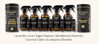 Non-Toxic Multi Purpose Cleaner, Natural Cleaning Spray, Luxurious Refillable Glass Bottle, Essential Oil Fragrance, Safe for All Surfaces, Safe for Animals, Pets, Safe for Humans (Eucalyptus Breathe)
