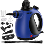 Klona Handheld Steam Cleaner, Steam Cleaner for Home with 10 Accessory Kit, Multipurpose Portable Upholstery Steamer Cleaning with Safety Lock to Remove Grime, Grease, and More