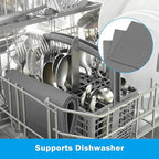HOMEXCEL Swedish Dishcloths for Kitchen 20 Pack, Sponge Dish Cloth for Counters & Washing Dishes, Reusable and Absorbent Paper Towels, Grey