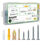 252Pcs Wall Hanging Kit with Anchors and Screws, Picture Hanging Kit for Wall Decor Art, Frame, Canvas, Dry Wall Anchors Assortment Kit for Sheetrock Concrete Brick, 5 Sizes Picture Hanger