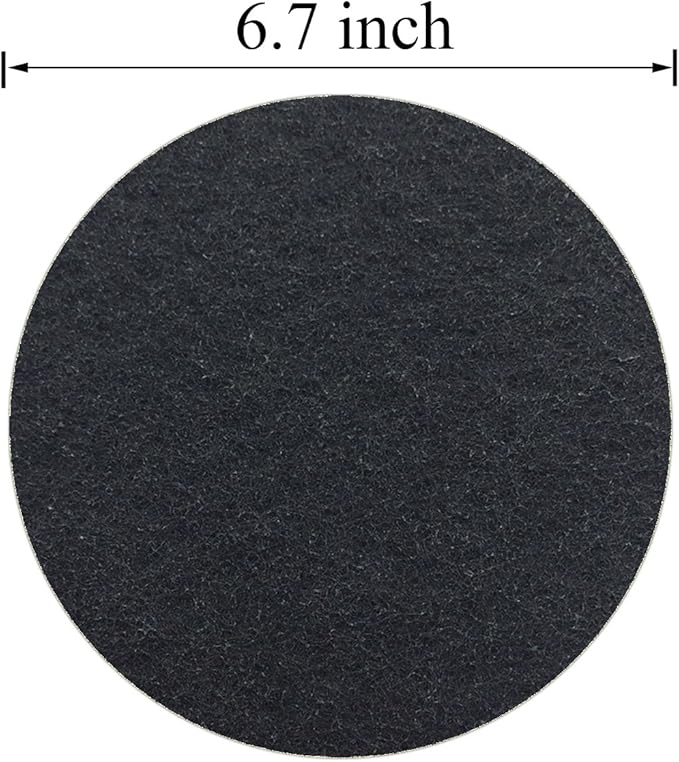 6.7inch Charcoal Filters for Kitchen Compost Bin Pail Replacement Filter Countertop Home Bucket Refill Sets, Round