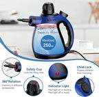 Klona Handheld Steam Cleaner, Steam Cleaner for Home with 10 Accessory Kit, Multipurpose Portable Upholstery Steamer Cleaning with Safety Lock to Remove Grime, Grease, and More