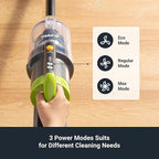 Eureka RapidClean Pro Cordless Vacuum Cleaner for Hard Floors, Lightweight Stick Vacuum LED Headlights, Convenient Stick and Handheld Vac, Green, NEC285GR
