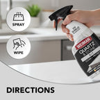 Weiman Quartz Countertop Cleaner and Polish (2 Pack w/Micro Towel) Clean and Shine Your Quartz Countertops Islands and Stone Surfaces with Ultra Violet Protection