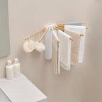 Wall Mounted Clothes Drying Rack Tripod,Foldable Drying Rack,Wall Mounted Drying Rack Clothing,Over The Door Drying Rack for Laundry Bedroom Household Wooden