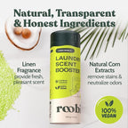 Roobi Sustainable Laundry Scent Booster Beads. Linen Breeze Fragrance Laundry Beads. 500 gr Bulk Booster Pack. Carbon Neutral, 100% Vegan.