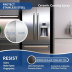 Home Ceramic Coating Spray Kit - Shine, Seal & Protect Kitchen & Bath Surfaces, High-Gloss, Repels Stains & Grime Effective - Great for Stainless Steel, Sinks, Countertops, Glass, and More -3PACK