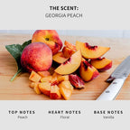 Lapew Georgia Peach Scented Mop Soap - Luxury Floor Cleaner Concentrate for Mopping Tile, Laminate, Vinyl & Hardwood | Streak-Free, Low-Foam | 36 oz
