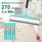 KeFanta 3Pcs Large Lint Roller Refills (270 Sheets) 11.8" Wide