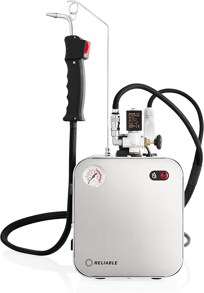 Reliable 5100CD Dental Steam Cleaner, 2.2L Stainless Steel Boiler, 3.5 Bar Operating Pressure, 1000W External Long-Life Heating Element, Eco Mode Saves Up To 33% of Energy, 1.9L Nominal Water Capacity