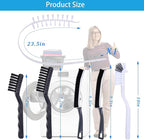 ‌Washing Machine Cleaning Brush Set - 5-Piece Crevice Cleaner & 1-Piece Drum Brush for Front Load Washer | Rubber Seal Scrubber | Tight Space Accessories