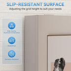 Sunrosa Aluminum Bathroom Medicine Cabinet with Mirror Door, 30"×27.5" Bathroom Mirror Cabinet,Wall-mountable and Recessed-in Mirror Cabinet, 2 Door Medicine Cabinet Organizer with Mirror