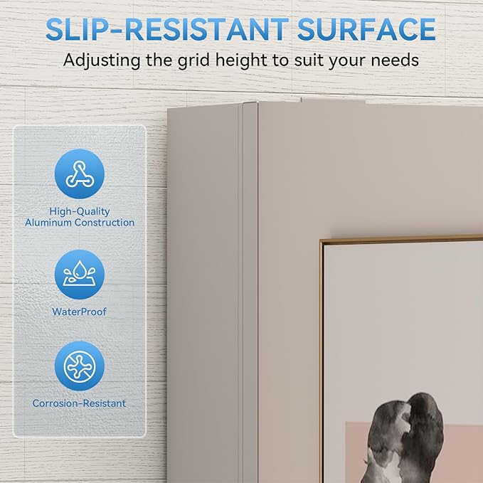 Sunrosa Aluminum Bathroom Medicine Cabinet with Mirror Door, 30"×27.5" Bathroom Mirror Cabinet,Wall-mountable and Recessed-in Mirror Cabinet, 2 Door Medicine Cabinet Organizer with Mirror