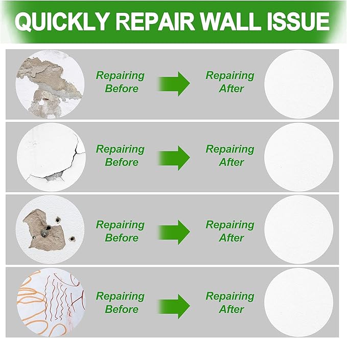 Drywall Repair Kit, 1 Spackle Wall Repair Patch Kit, Wall Mending Agent, Quick Fix for Broken Walls