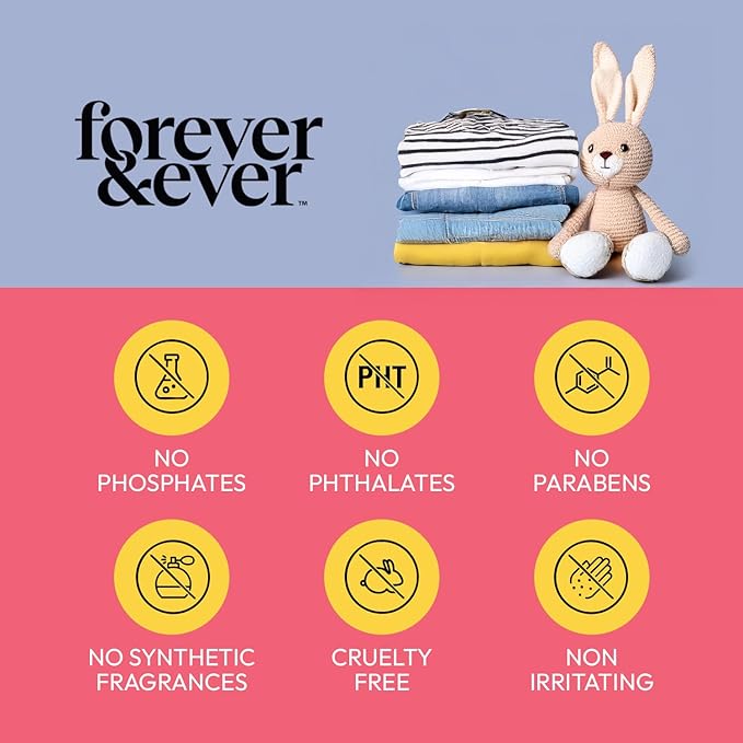 All Natural Laundry Detergent Powder, Gentle Clean Laundry Detergent, Enzyme Free, Plant Based, Biodegradable, Eco Friendly Washing Powder, High Efficiency Premium Wash, Soft Scented, 2.2lbs