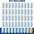 360 Duster Refills for Swiffer, Refill Kit with 50 Dusters for Cleaning Home & Car, Heavy Duty Multi Surface