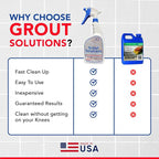 Professional Grout Cleaner – Acid-Free, Safe Deep Cleaner & Stain Remover for Tile, Ceramic, Porcelain, Marble & Colored Grout – Easy-to-Use 32oz Bottle