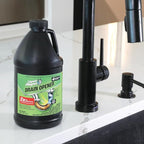 Liquid Rhyno 62 oz. Drain Opener, 2X Concentrate Hair Clog Remover for Sink, Bathtub or Shower Drains, Fast Acting Pro Strength Clears Slow-Flowing Drains, Safe for all Drain Pipes, 4 Treatments