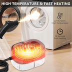 Handheld Steam Cleaner, Steamer for Cleaning, 2500W Pressurized Steam Cleaner with 1.2L Water Tank and 6 Attachments, Portable Steamer Cleaner for Home Car Kitchen Bathroom Furniture Tile Grout, Gray